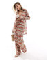Фото #4 товара South Beach embroidered oversized beach shirt co-ord in rust