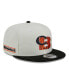 ფოტო #1 პროდუქტის Men's Cream/Black Cincinnati Bengals City Originals 9Fifty Snapback Hat