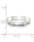 ფოტო #3 პროდუქტის Platinum Polished Flat Wedding Band Ring