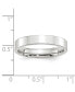 Platinum Polished Flat Wedding Band Ring