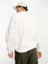 Vans relaxed fit box logo sweatshirt in off white