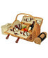 Фото #1 товара Yorkshire Willow Picnic Basket with Service for 4 with Blanket