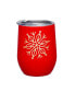 Insulated Snowflake Wine Tumblers, Set of 2