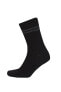 Erkek Çizgili 2'li Pamuklu Kışlık Çorap