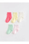Фото #1 товара Basic Kız Bebek Soket Çorap 5'li