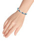 ფოტო #17 პროდუქტის Genuine Stone Bead Stretch Bracelet with Silver Plate or Gold Plate Bead Accent