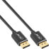 Фото #1 товара InLine DisplayPort 1.4 cable Slim - 8K4K - black - gold-plated contacts - 3m
