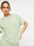 ASOS DESIGN lounge mix & match super soft tee in sage