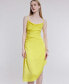 ფოტო #9 პროდუქტის Women's Cowlneck Sleeveless High-Low Midi Dress