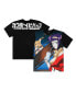 Men's and Women's Black Cowboy Bebop Faye Ein Big Print Graphic T-Shirt