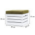 Sitzhocker mit Stauraum WHITE