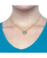 ფოტო #2 პროდუქტის Dazzling Round Solitaire Bezel Floating Pendant Necklace with Cubic Zirconia