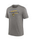 Фото #3 товара Men's Heather Charcoal Milwaukee Brewers We Are All Tri-Blend T-shirt