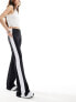 Фото #7 товара ASOS DESIGN contrast seam kick flare trouser in black