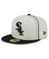 Фото #1 товара Men's Cream, Black Chicago White Sox Chrome Sutash 59FIFTY Fitted Hat