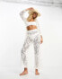 Фото #1 товара Miss Selfridge beach lace wide leg trouser co-ord in white