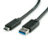 ROLINE USB 3.1 Cable - A-C - M/M 0.5 m - 0.5 m - USB A - USB C - USB 3.2 Gen 1 (3.1 Gen 1) - 5000 Mbit/s - Black - фото #3