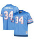 Фото #4 товара Men's Earl Campbell Light Blue Houston Oilers Big and Tall 1980 Retired Player Replica Jersey