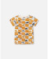 ფოტო #1 პროდუქტის Boy Organic Cotton Printed T-Shirt Yellow Ochre - Toddler|Child