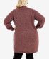 Фото #5 товара Plus Size Leona Long Sleeve Cardigan Sweater