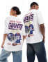 Фото #3 товара ASOS DESIGN oversized license t-shirt with NFL New York Giants prints in white