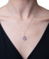 ფოტო #2 პროდუქტის Multi-Gemstone Teardrop 18" Pendant Necklace (1 ct. t.w.) in Sterling Silver