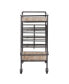 Фото #3 товара Chinese Fir and Metal Industrial Bar Cart