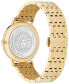 ფოტო #3 პროდუქტის Men's Swiss Gold Ion Plated Stainless Steel Bracelet Watch 42mm