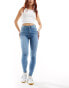 Фото #3 товара Vero Moda skinny jean with high waist in light blue