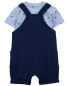 Фото #4 товара Baby 3-Piece Tee & Shortall Set NB