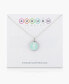 ფოტო #16 პროდუქტის Mini Initial Pendant Necklace in Sterling Silver and Mint Enamel, 16" + 2" Extender