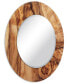 Фото #2 товара Forest Round Beveled Wall Mirror on Free Floating Reverse Printed Tempered Art Glass, 36" x 36" x 0.4"