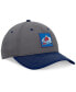 ფოტო #4 პროდუქტის Men's Gray/Navy Colorado Avalanche 2024 Stanley Cup Playoffs Locker Room Adjustable Hat