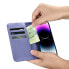 Фото #12 товара Чехол для смартфона ICARER iPhone 14 Pro Max Anti-RFID Wallet Case Скórzany Jasnofioletowy