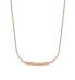 Charming bronze necklace with cubic zirconia RZCU54