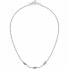 Charming Steel Necklace with Torchon Crystals SAWZ03
