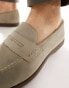 Фото #4 товара Walk London Angelo Saddle Loafers In Taupe Suede