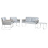 Фото #4 товара Набор стол и 3 кресла Home ESPRIT Серый Сталь Поликарбонат 128 x 69 x 79 cm