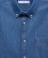 Фото #3 товара Men's Classic-Fit Chambray Cotton Shirt