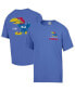 Фото #1 товара Men's Royal Distressed Kansas Jayhawks Vintage-Like Logo T-shirt