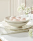Classic White Porcelain Pasta Bowls, Set of 4