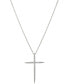 ფოტო #2 პროდუქტის Pavé Cross Pendant Necklace, 18" + 2" Extender