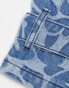 Aape by A Bathing Ape denim leg warmers in blue