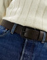 Фото #4 товара Levi's Seine leather belt in brown with logo