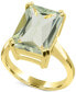 Green Quartz Emerald-Cut Statement Ring (6-7/8 ct. t.w.) in 14k Gold-Plated Sterling Silver (Also in Lime Quartz)