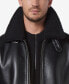 ფოტო #4 პროდუქტის Men's Cadman Faux Leather Fleece-Lined Aviator Jacket