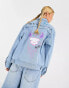 Фото #3 товара Aape By A Bathing Ape art denim jacket in blue