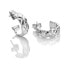 Фото #2 товара Timeless silver earrings with diamonds and topaz Quilted DE743