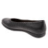 Фото #5 товара Trotters Dixie T2217-001 Womens Black Narrow Leather Ballet Flats Shoes