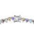 ფოტო #3 პროდუქტის EFFY ® Multi-Gemstone Heart Tennis Bracelet (16 ct. t.w.) in Sterling Silver